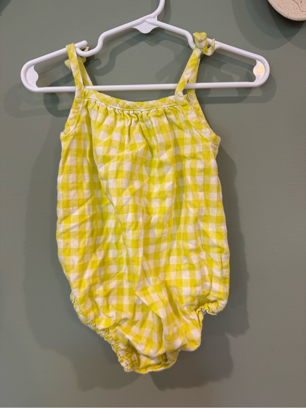 BABY GAP gingham bubble romper - Picture 5 of 6